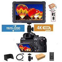 LILLIPUT A7S 7" 1920x1200 IPS Screen Camera Field Monitor 4K 1.4 HDMI Input output Video with Black Rubber Case Best Field Monitor buy from VIVITEQ (LILLIPUT USA OFFICIAL SELLER for full warranty)