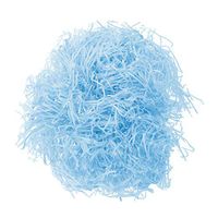 LIOOBO Cut Paper Shred Filler for Gift Wrapping and Box Filling Candy Chocolate Void Filler with Natural Lafite Grass Silk Paper 20G/Bag (Sky Blue)