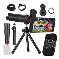 MUYU Phone Camera Lens Kit 22X Zoom Telephoto Lens Compatible with iPhone X XS Max XR/8/7/6/6s Samsung Android