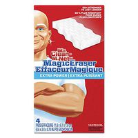 Mr. Clean 82038 Magic Eraser Extra Durable, 4 3/5" x 2 2/5", 4/Box
