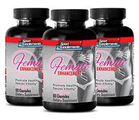 Natural Supplement to Improve Sex Drive, Performance and Arousal - Natural Female Enhancement Supplement - Female Sexual Support Formula with Horny Goat Weed 1000 Mg (3 Bottles 180 Capsules)
