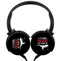 Dinosaur Running Headphones 3D Printed Over-Ear Lightweight Headphone for Kids Men Woman