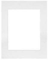 50 set of White 12x12 Photo Mats for 8x8 + backing