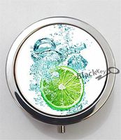 BlackKey Lemon Fruit 3-Compartment Decorative Pocket Gift Box Case Organizer for Pill, Color 1 -2335