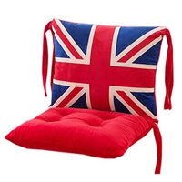 Kylin Express Indoor Soft Home/Office Squared Cartoon Separable Seat Breathable Chair Cushion with Backrest, W02