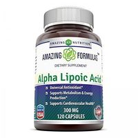 Amazing Formulas Alpha Lipoic Acid * 300mg 120 Capsules Per Bottle (Non-GMO,Gluten Free) * Pure ALA Capsules - Ideal Formulas Supplement for Healthy Weight Management, Athletic Performance & More