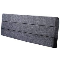 Qi Peng Mat Cushions - Headboard Cushions Large Backrest Double Solid Wood Bed Large Cushion Pillow Fabric Soft Pack Bed Cover Removable and Washable Sofa Cushion (Color : B, Size : 180x5x50cm)