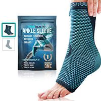 Keenhealth Ankle Compression Sleeve (Pair) - Ankle Support for Men and Women - Recovery from Achilles Tendonitis, Sprains and Arthritis - Achilles Tendon Support for Tennis, Running and Volleyball