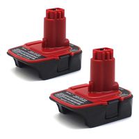 2-Pack Waitley 20V Battery Adapter for DeWalt DCA1820 18V-20V Adapter Compatible with Milwaukee M18 Battery to Dewalt Tools