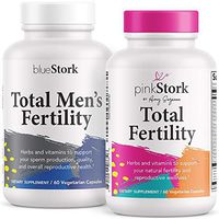 Pink Stork & Blue Stork Fertility Supplement Bundle: Conception Support for Women & Men + Support Hormones + Reproductive Wellness + Fertility Prenatal Vitamins
