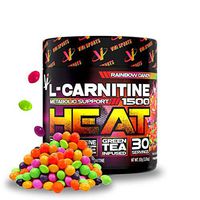 VMI Sports L-Carnitine 1500 Heat Powder, Extreme Fat Burner & Thermogenic Weight Loss Support, Improve Energy, Sweat & Fat Metabolism, Caffeine Free, Fat Burner for Men & Women, Rainbow Candy 30sv