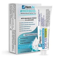 HemAway Hemorrhoid Cream, the only patented hemorrhoid cream to combine a max of 5% Lidocaine