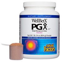 PGX by Natural Factors, WellBetX Weight Management Shake Mix, Supports Appetite Control, Chocolate, 30.4 oz (14 servings)