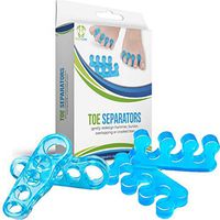 Toe Separators and Toe Straightener - Soft & Stretchy Gel Orthopedic Bunion Corrector for Bunion Relief, Hammer Toe Straightener, Bunionette Corrector & More - Great for Pedicure, Yoga & Athletics