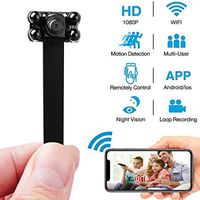 Mini Hidden Camera- Mini Spy Camera -Small Spy Cameras Wireless - 1080P WiFi Mini Camera - Covert Home Monitoring - Security Surveillance Cams with Cell Phone App