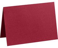 A9 Folded Notecards (5 1/2 x 8 1/2) - Garnet Red (1000 Qty.)