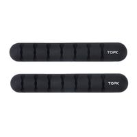 Kadola Durable Silicone Self-Sticking Desktop Data Cable Management Headset Winder Cord Organizer Protector Storage Cable Sleeves