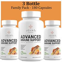 Bulk (3 Pack) Jovae Advanced Immune Support - 7 Medicinal Mushroom Complex with Vitamin D, Maitake, Reishi Gandoderma Lucidum, Shiitake, Cordyceps Militaris, Turkey Tail, Boletus, Lions Mane