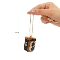 1 X LOCOMO Cute Mini Double Twin Lens Reflex TLR Camera Style LED Flash Light Torch Shutter Sound Keychain