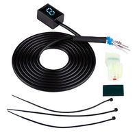 Qiilu Motorcycle Gear Indicator, Motorcycle Gear Indicator 6 Speeds Digital Shift Lever Sensors(Blue light)