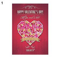 bromrefulgenc Holiday Hanging Sign,Fashion Valentine's Day Garden Flag Festival Love Heart Flower Letter Banner - 1#