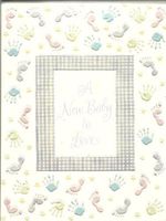 A New Baby to Love Announcements 10 Count w/Envelopes, Hands and Feet Impressions