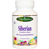 Paradise Herbs, Siberian, Eleuthero Root, 60 Veggie Caps - 3PC