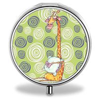 Yunan Pill Organizer, Customized Glitter Gold Pill Case with 3 Compartment Medicine Case and Mirror for Purse, Travelling and Daily Needs,Compartments to Hold Vitamins, Cod Liver Oil, Supplements and