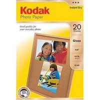 Kodak 4in x 6in Glossy Photo Paper (20 sheets)