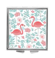 Katrina Pill Box Pill Holder Pill Case Medicine Holder Mint Tin Vitamin Holder Container Pocket or Purse (Pink Flamingo)
