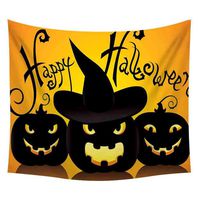 Bosji (150x200cm) Tapestry, Happy Halloween Pumpkins Ghost Tree Printed Horror Wall Hanging Tapestry, Art Home Garden Decoration