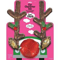 Amscan Glitzy Christmas Reindeer Car Kit, 3 Count