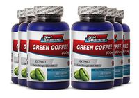 Green Coffee Bean Extract Raspberry Ketones with Carcinia - Green Coffee Extract 800mg - Herbal Green Coffee Bean Extract to Promote Natural Weight Loss (6 Bottles 360 Capsules)