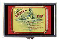 Vintage Condom Graphic with Pin Up Decorative Pill Box