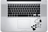 Snoopy Hearts Wrist Decal for Macbook