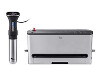 Monoprice Sous Vide Immersion Cooker 800W + Vacuum Food Sealer  - Black/Silver With Adjustable Clamp And Digital LED Touch Screen, Easy To Clean - From Strata Home Collection