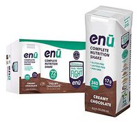 ENU RTD Chocolate Whey Protein Shake 17g (72 Pack) | Lactose & Gluten Free, Non-GMO Workout Drink For Muscle Gain | Healthy Weight Gain Nutrition Drink