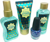 Holiday Craze Scented Gift Set ~ 3 Piece Holiday Scented Gift Set Plus Polish (Vanilla Joy)