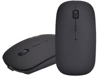 DINOWIN Bluetooth Mouse, 3.0 Portable Mouse with Rechargeable Wireless USB Mouse for Notebook, PC, Laptop, Computer,Windows/Android Tablet (Black)