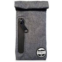 Herb Carrying Rolling Zipper Storage Pouch, Smell Proof Preserve Spices Freshness, Perfect Gift for Artists, Travelers & Stag Party Lovers (Dark Gray)