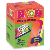 Case Neon Colored Bandages - 1200 per Pack