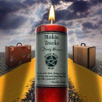 Wicked Witch Mojo Makin Tracks Candle by Dorothy Morrison