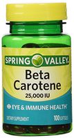 Spring Valley Beta Carotene 25000IU 100ct Softgels
