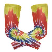 Anyangquji Tie Dye Colors Arm Sleeve Protectiv for Man Elbow Brace for Arthritis (1 Pair)