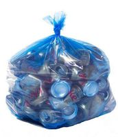 Toughbag Blue Recycling Bags, 40 Gallon, 23x10x46, 1.2 Mil (100)