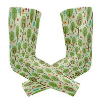 Owl Decal Forest Green Unisex Arm Sleeve,UV Protection Arm Compression Sleeve, Skin Protection Sport Arm Cooler Sleeve for Running Hiking Jogging Motorcycling Climbing Camping