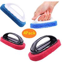 Kitchen Sponge Brush Bathroom Brush,4 Pcs Heavy Duty Scrub Brush for Strong Scouring Dish Washing Cleaning Brush,Sponge Brush For Kitchen Sink Tile Glass