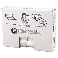 Inteplast S303713N High-Density Can Liner, 30 x 37, 30gal, 13mic, Clear, 25/Roll, 20 Rolls/Carton