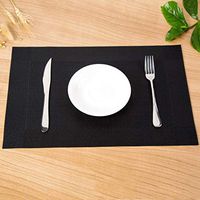 Euone  Table mat, 4PC Home Dining Mat Insulation Washable Family Features Western Mat Table Mat