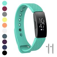 Watbro Compatible with Fitbit Inspire HR Bands/Fitbit Inspire Band, Adjustable Soft Silicone Waterproof Inspire Straps for Women Men Sports Replacement Wristband for Inspire/Inspire HR Fitness Tracker